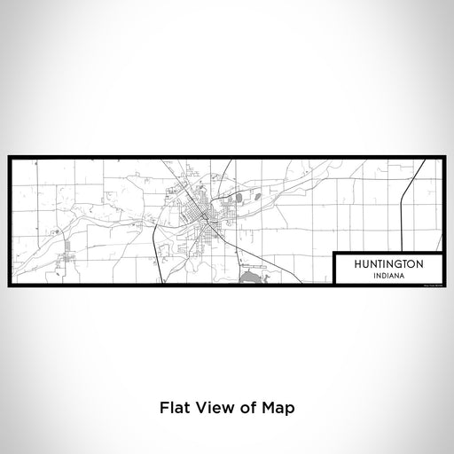 Flat View of Map Custom Huntington Indiana Map Enamel Mug in Classic