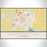 Huntington Indiana Map Print Landscape Orientation in Woodblock Style With Shaded Background