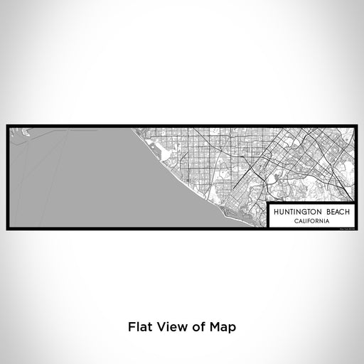 Flat View of Map Custom Huntington Beach California Map Enamel Mug in Classic