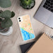 Custom Huntington Beach California Map Phone Case in Watercolor