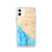 Custom Huntington Beach California Map Phone Case in Watercolor