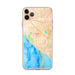 Custom Huntington Beach California Map Phone Case in Watercolor