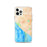 Custom Huntington Beach California Map iPhone 12 Pro Phone Case in Watercolor