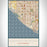 Huntington Beach California Map Print Portrait Orientation in Woodblock Style With Shaded Background