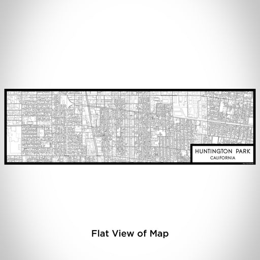 Flat View of Map Custom Huntington Park California Map Enamel Mug in Classic