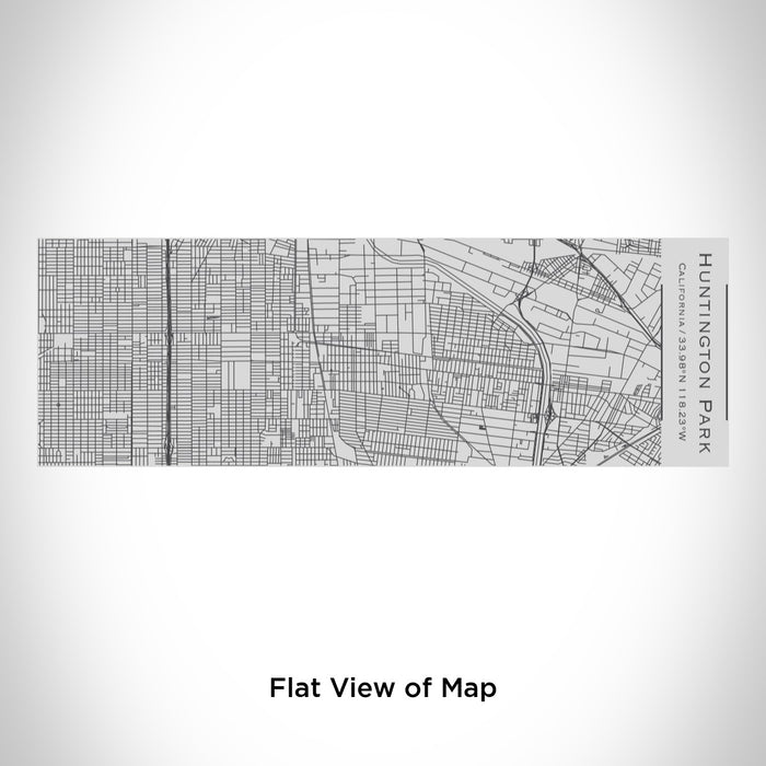 Rendered View of Huntington Park California Map Engraving on 10oz Stainless Steel Insulated Cup with Sipping Lid