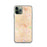 Custom iPhone 11 Pro Huntington Park California Map Phone Case in Watercolor