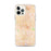 Custom iPhone 12 Pro Max Huntington Park California Map Phone Case in Watercolor