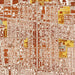 Huntington Park California Map Print in Woodblock Style Zoomed In Close Up Showing Details