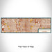 Flat View of Map Custom Huntington Park California Map Enamel Mug in Woodblock