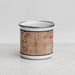 Front View Custom Huntington Park California Map Enamel Mug in Woodblock