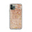 Custom iPhone 11 Pro Huntington Park California Map Phone Case in Woodblock