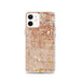 Custom iPhone 12 Huntington Park California Map Phone Case in Woodblock