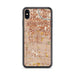 Custom iPhone XS Max Huntington Park California Map Phone Case in Woodblock