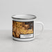 Right View Custom Huntsville Alabama Map Enamel Mug in Ember