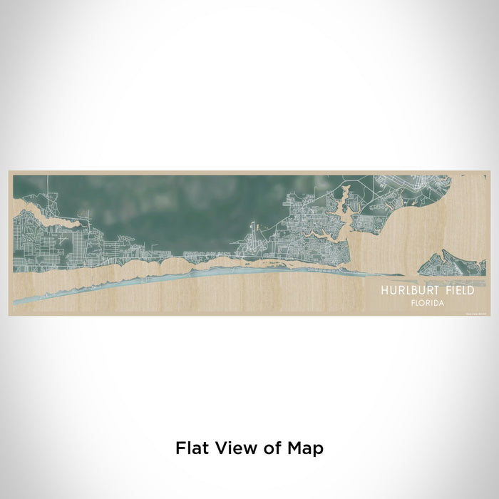 Flat View of Map Custom Hurlburt Field Florida Map Enamel Mug in Afternoon