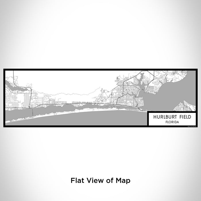 Flat View of Map Custom Hurlburt Field Florida Map Enamel Mug in Classic