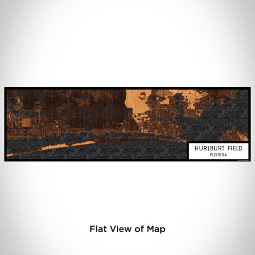 Flat View of Map Custom Hurlburt Field Florida Map Enamel Mug in Ember