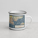 Right View Custom Hurlburt Field Florida Map Enamel Mug in Woodblock
