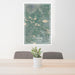 24x36 Hygiene Colorado Map Print Portrait Orientation in Afternoon Style Behind 2 Chairs Table and Potted Plant
