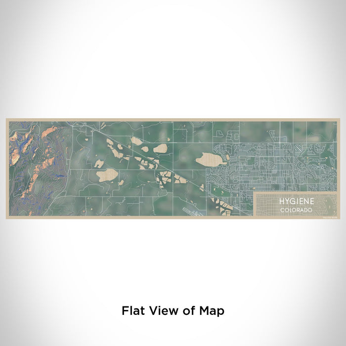 Flat View of Map Custom Hygiene Colorado Map Enamel Mug in Afternoon
