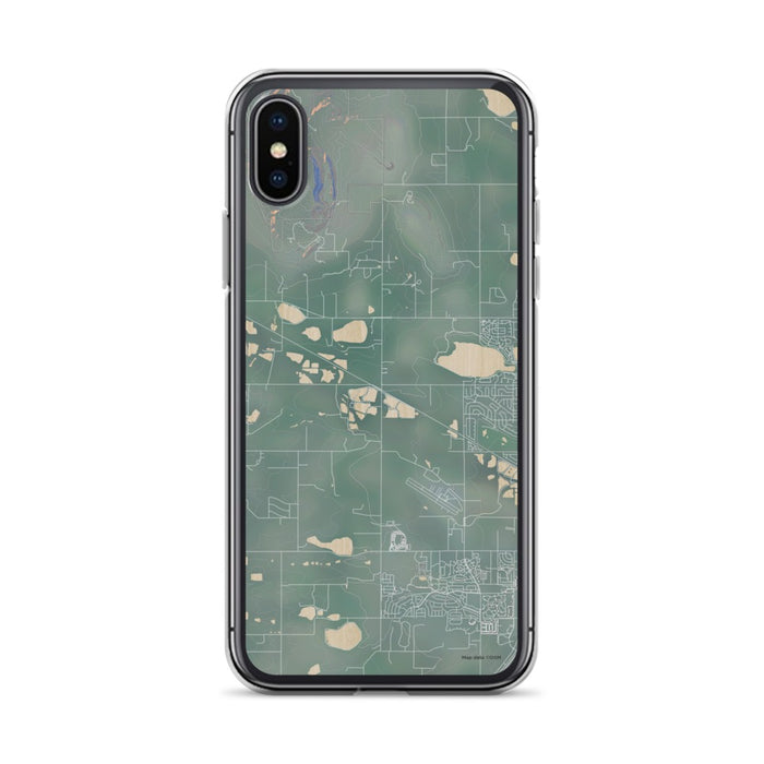 Custom iPhone X/XS Hygiene Colorado Map Phone Case in Afternoon