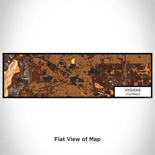 Flat View of Map Custom Hygiene Colorado Map Enamel Mug in Ember