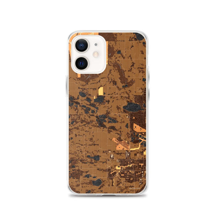 Custom iPhone 12 Hygiene Colorado Map Phone Case in Ember