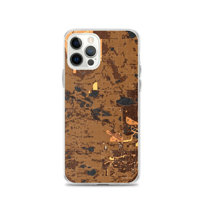 Custom iPhone 12 Pro Hygiene Colorado Map Phone Case in Ember