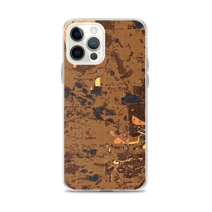 Custom iPhone 12 Pro Max Hygiene Colorado Map Phone Case in Ember
