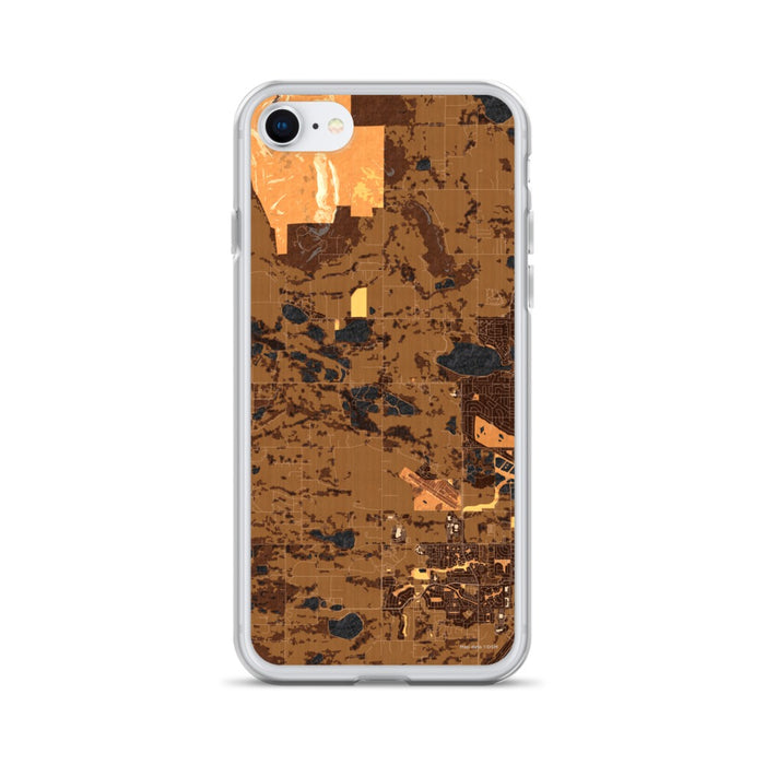Custom iPhone SE Hygiene Colorado Map Phone Case in Ember