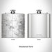 Rendered View of Hygiene Colorado Map Engraving on 6oz Stainless Steel Flask