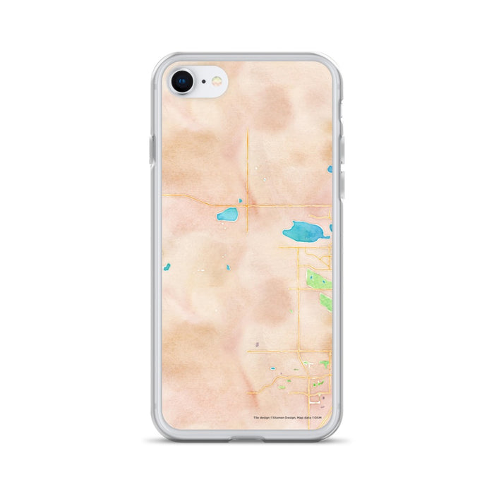 Custom iPhone SE Hygiene Colorado Map Phone Case in Watercolor