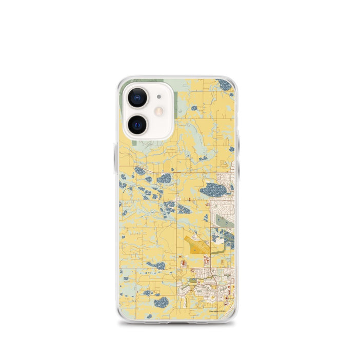 Custom iPhone 12 mini Hygiene Colorado Map Phone Case in Woodblock
