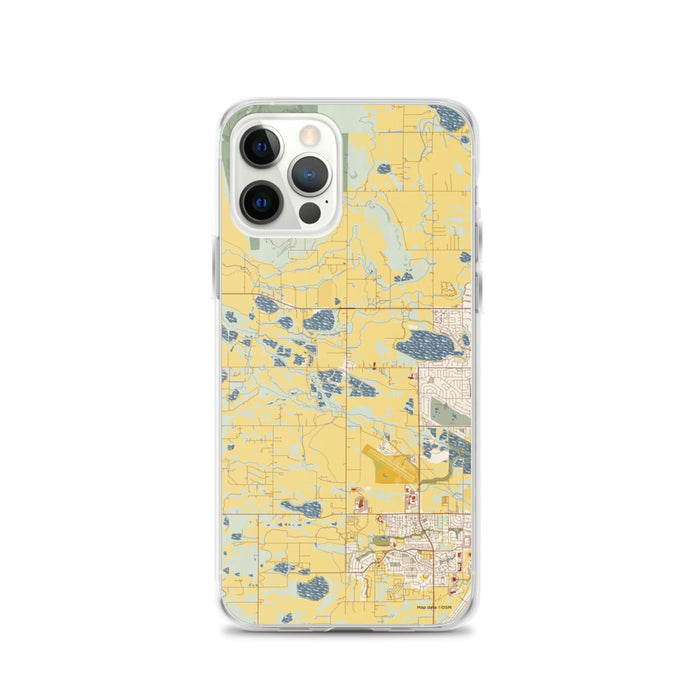 Custom iPhone 12 Pro Hygiene Colorado Map Phone Case in Woodblock
