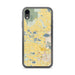 Custom iPhone XR Hygiene Colorado Map Phone Case in Woodblock