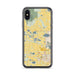 Custom iPhone X/XS Hygiene Colorado Map Phone Case in Woodblock