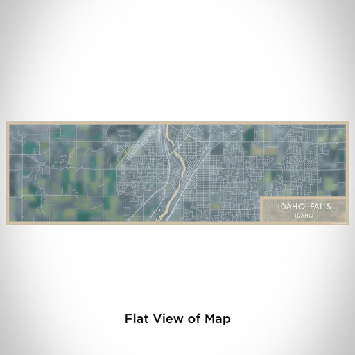 Flat View of Map Custom Idaho Falls Idaho Map Enamel Mug in Afternoon
