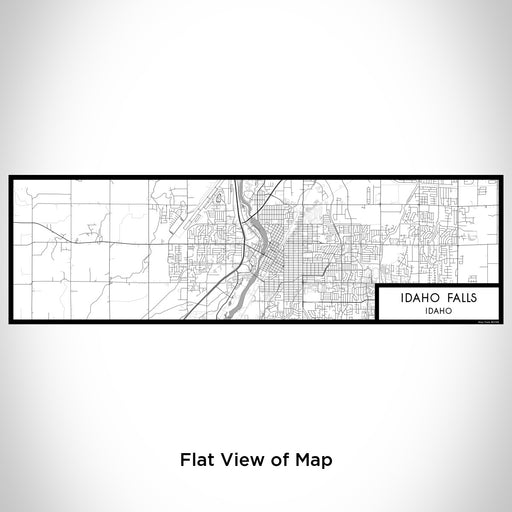 Flat View of Map Custom Idaho Falls Idaho Map Enamel Mug in Classic