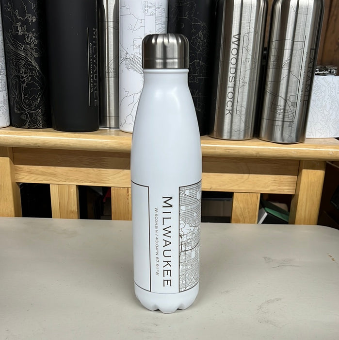 Milwaukee WI 17oz Cola Bottle in White