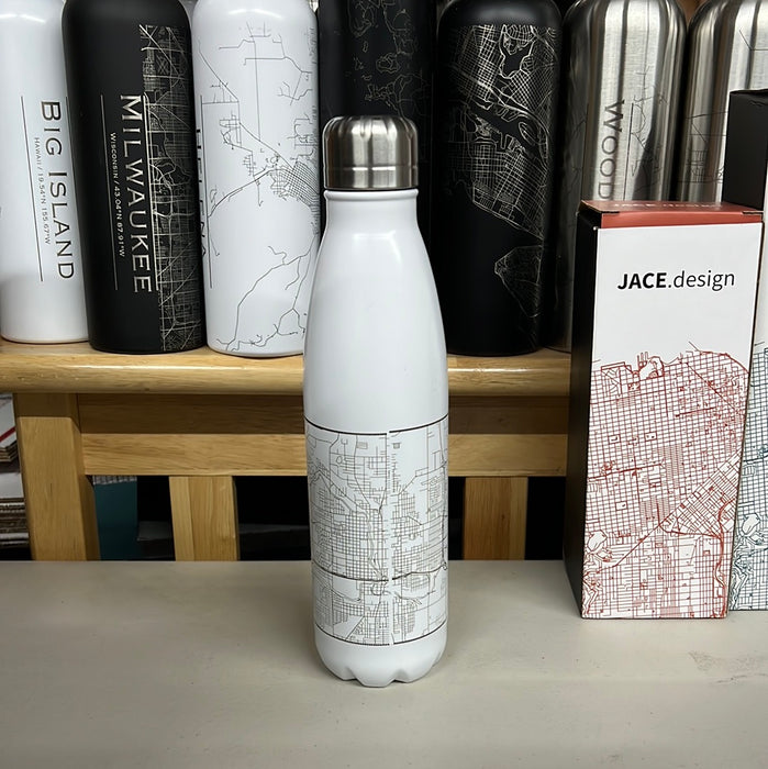Lansing MI 17oz Cola Bottle in White