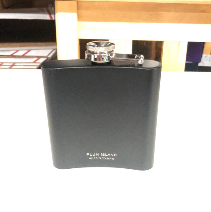Plum Island MA Flask in Black