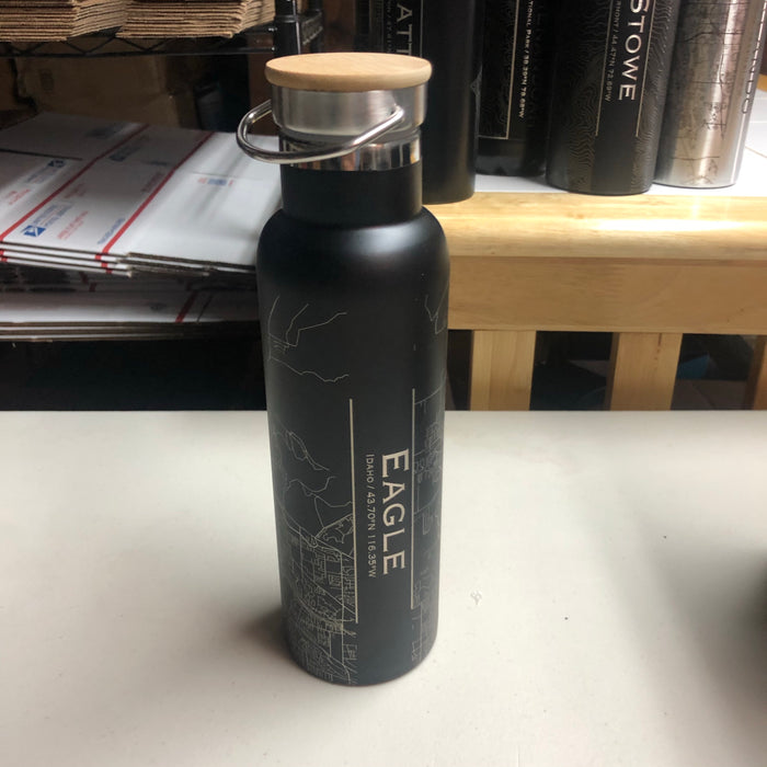 Eagle Idaho 20oz Canteen Bottle in Matte Black