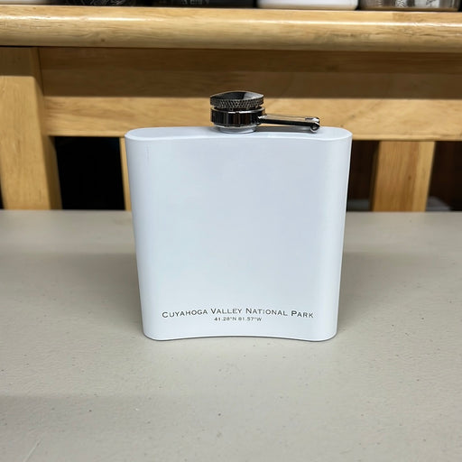 Cuyahoga Valley NPS Flask in White