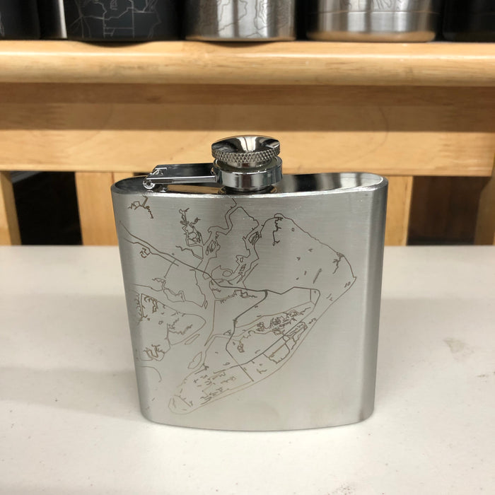 Hilton Head SC Hip Flask