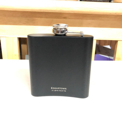 Edgartown MA Flask in Black