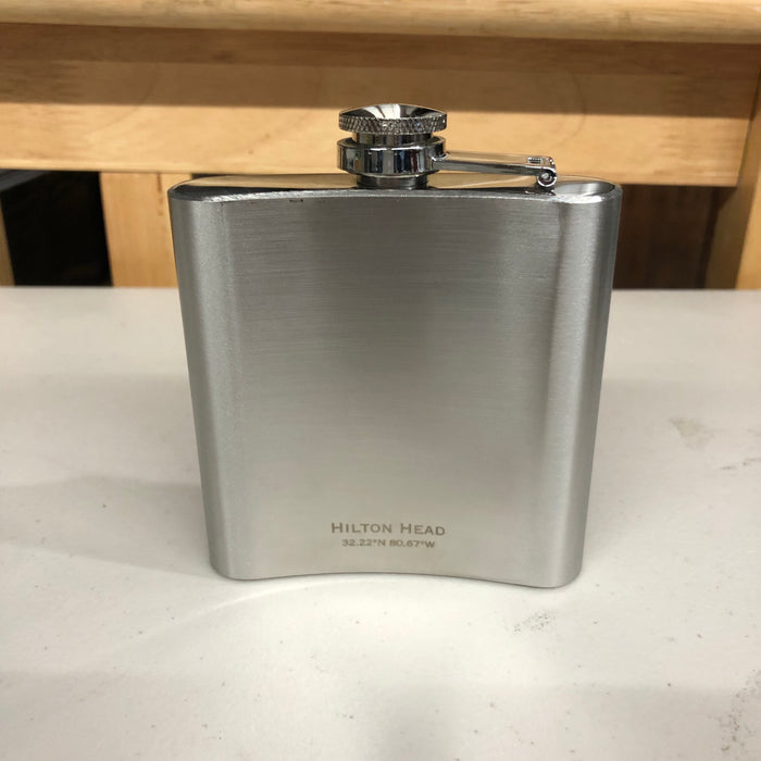 Hilton Head SC Hip Flask