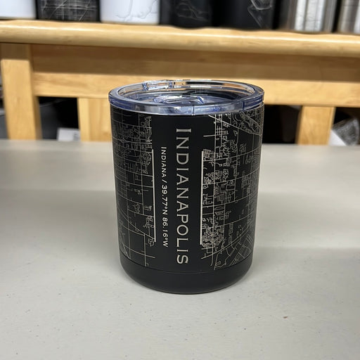 Indianapolis IN 10oz Cup in Black
