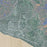 Incline Village Nevada Map Print in Afternoon Style Zoomed In Close Up Showing Details