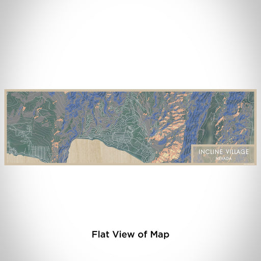 Flat View of Map Custom Incline Village Nevada Map Enamel Mug in Afternoon